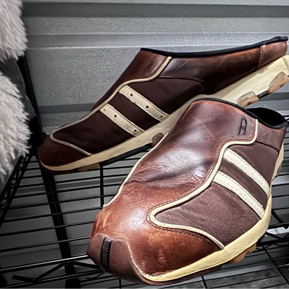 Diesel Brown and Cream Men's Slip-On Loafers